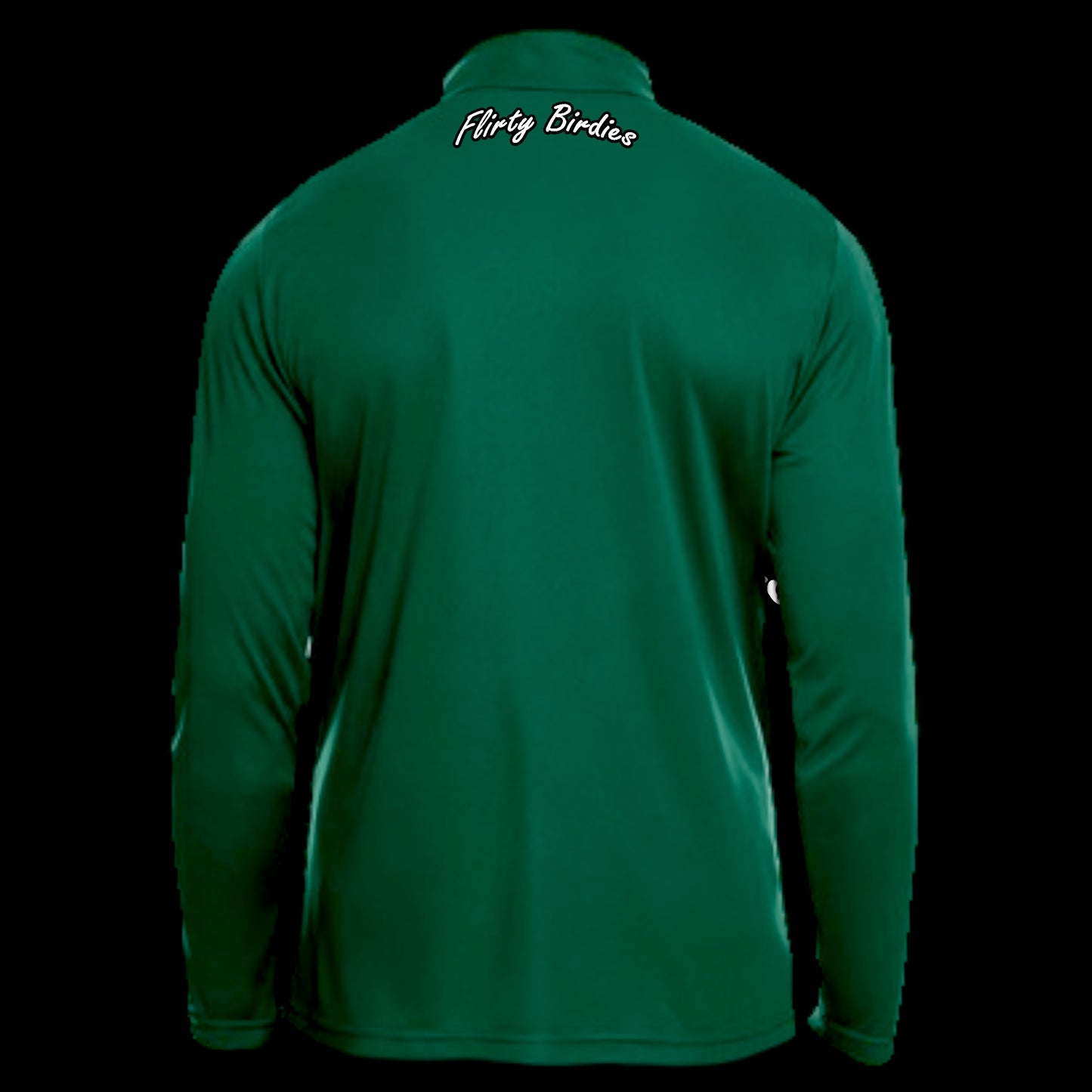 FLIRTY BIRDIE EMBROIDERED HALF ZIP