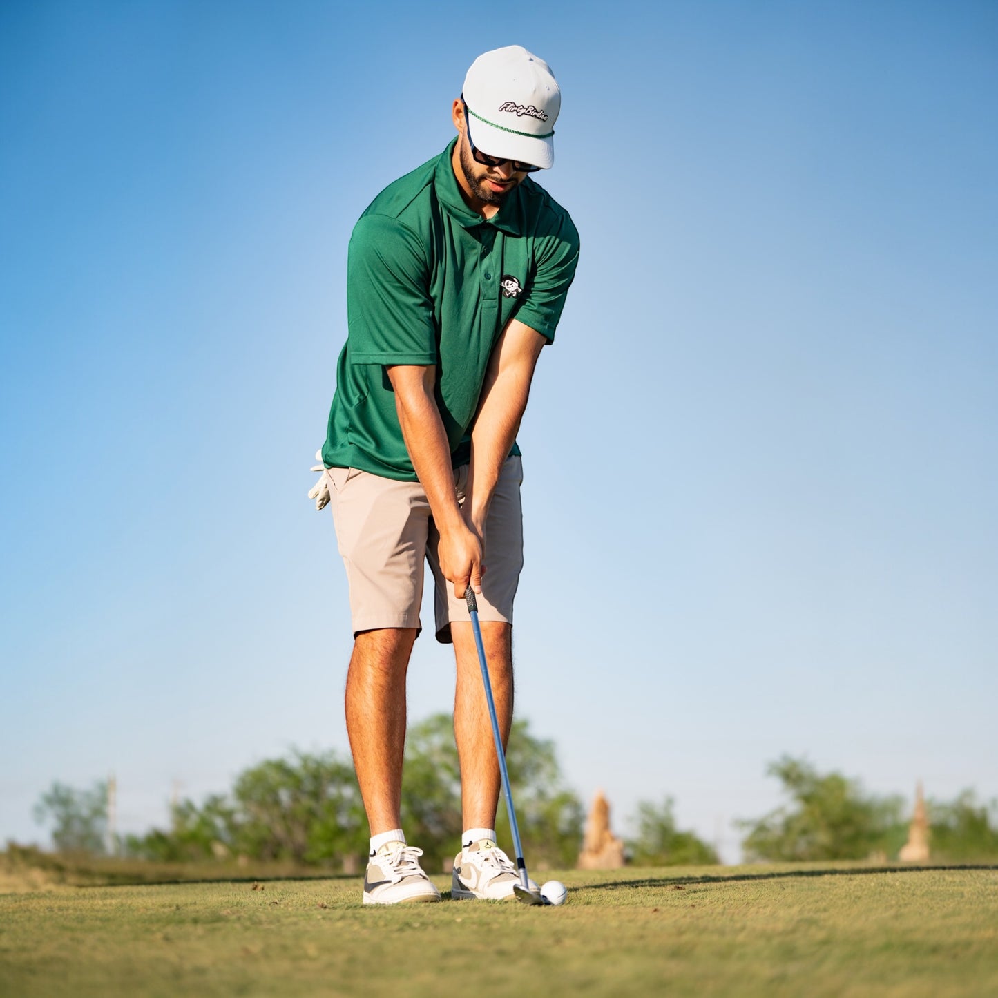 FLIRTY BIRDIE ROPE HAT (KELLY GREEN) SNAPBACK