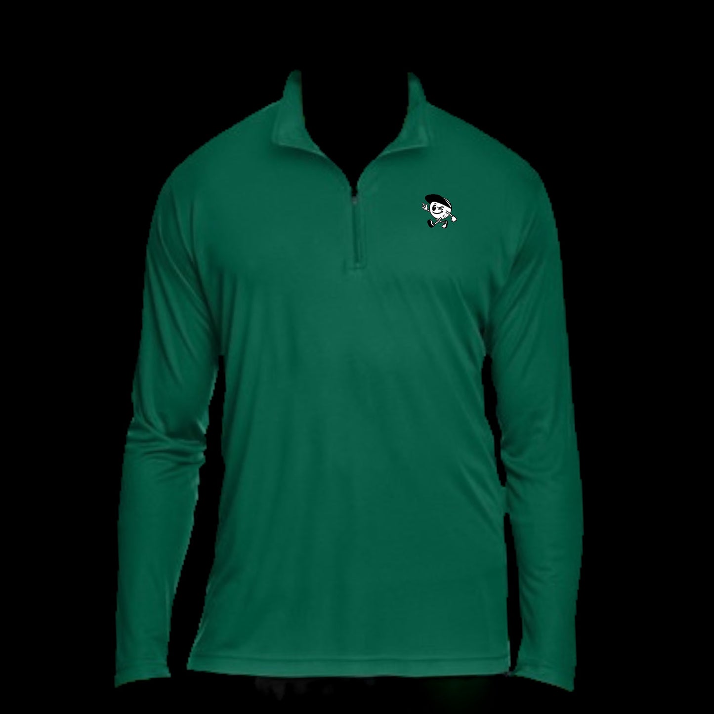 FLIRTY BIRDIE EMBROIDERED HALF ZIP