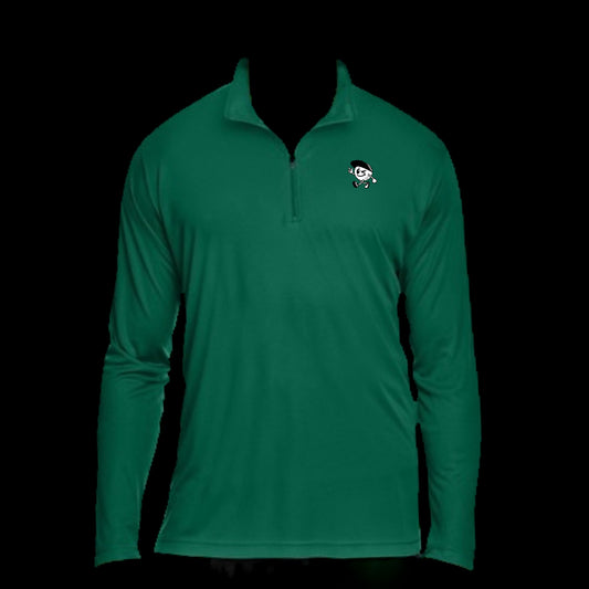 FLIRTY BIRDIE EMBROIDERED HALF ZIP
